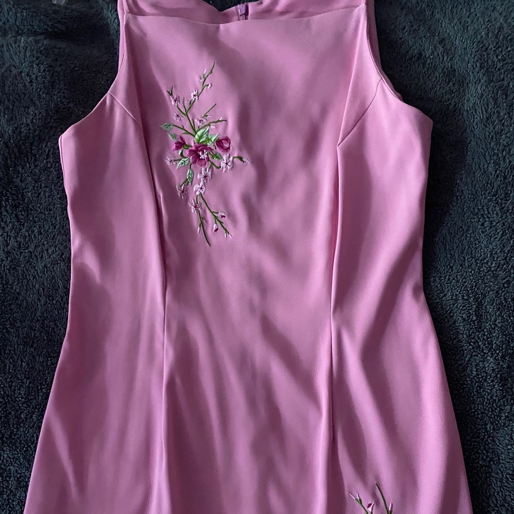 Pink Summer Floral Dress